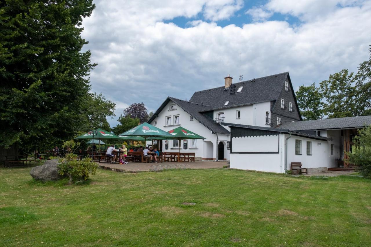 Penzion Vlcarna Hotel Krasna Lipa Exterior photo